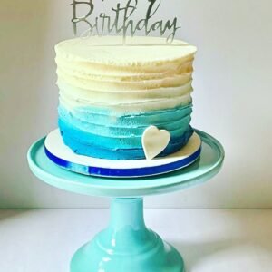 Simple Happy Birthday Cream Cake DCC1