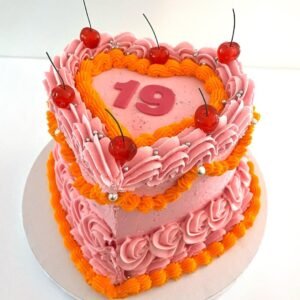 Heart shape cake for Her DCC1