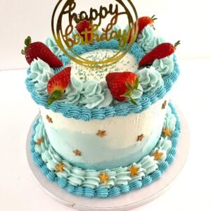 Blue Cream Cake For Her DCC
