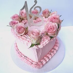 Heart shape cake for Her DCC2
