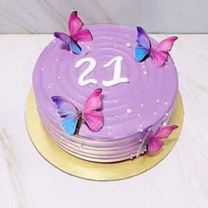 Butterfly theme cake DCC2