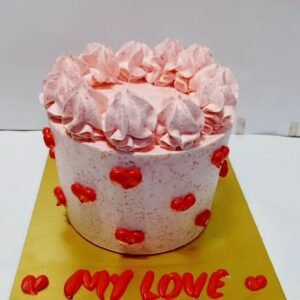 Simple Hearts/Love cake - Her or Him