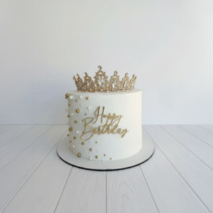 Crown Tiara Cake with Glitter