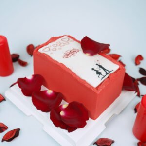 Printed Red Box Cake