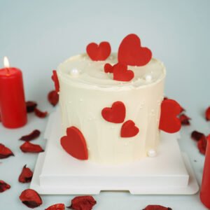 Raining Hearts Cake