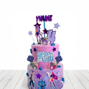 Huntrix Daemon Hunters Two Tier Cake