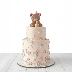 Two Tier Teddy Cake