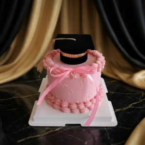 Graduation Cap Bow Cake